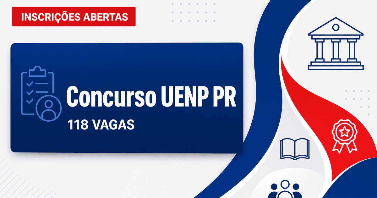 Concurso da UENP abre inscrições para 118 vagas de níveis médio e superior - Universidade Estadual do Norte do Paraná