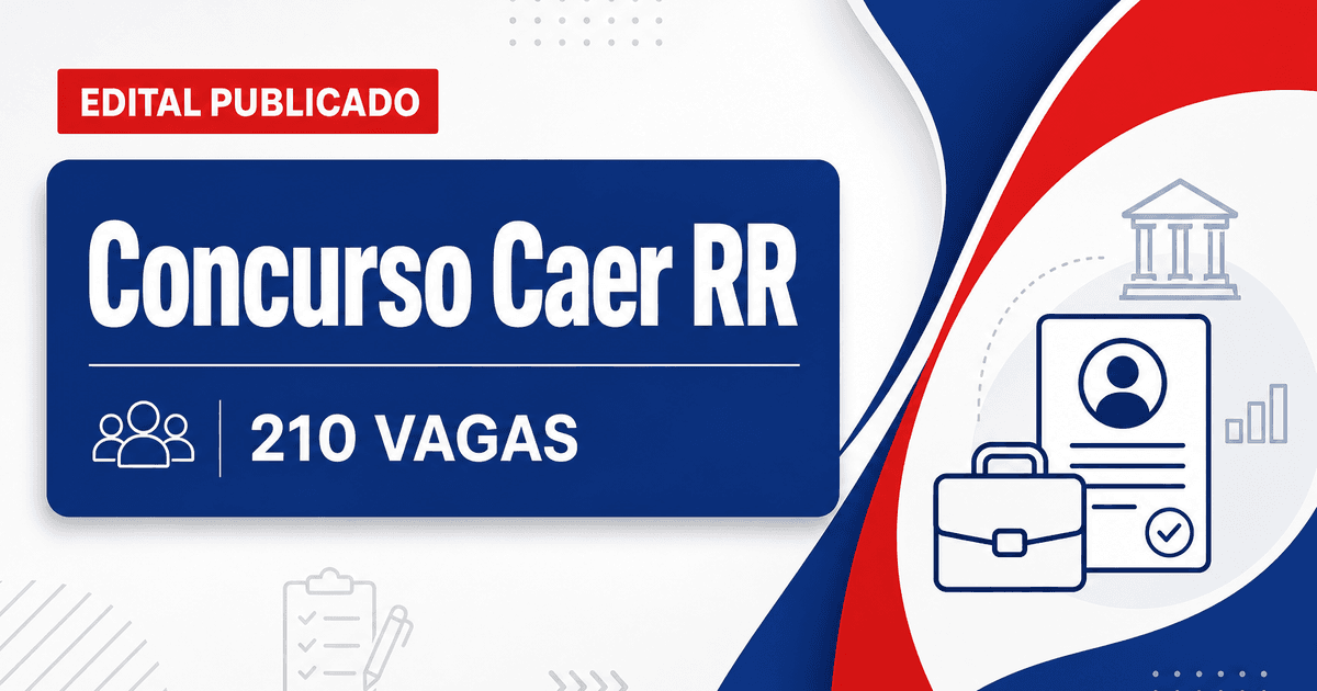Concurso da Caer tem edital publicado para 210 vagas em Roraima - Caer