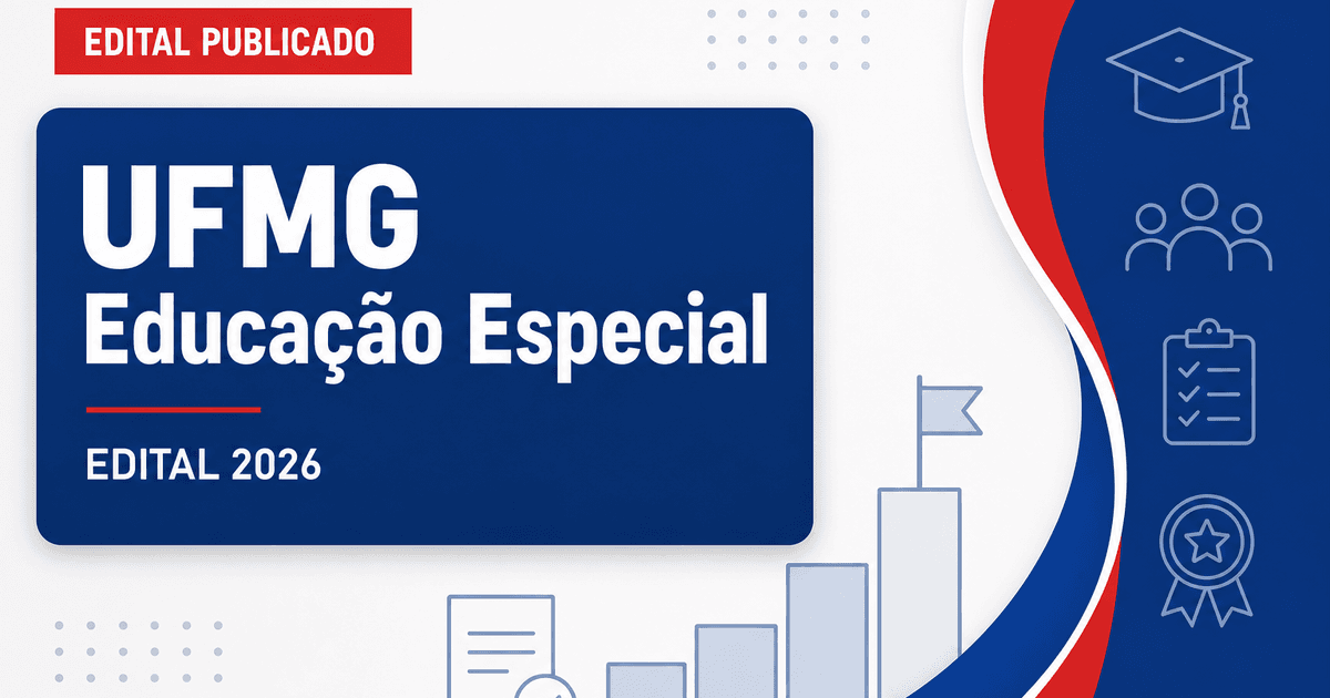 UFMG abre concurso público para professor na área de Educação Especial e Inclusiva - Universidade Federal de Minas Gerais