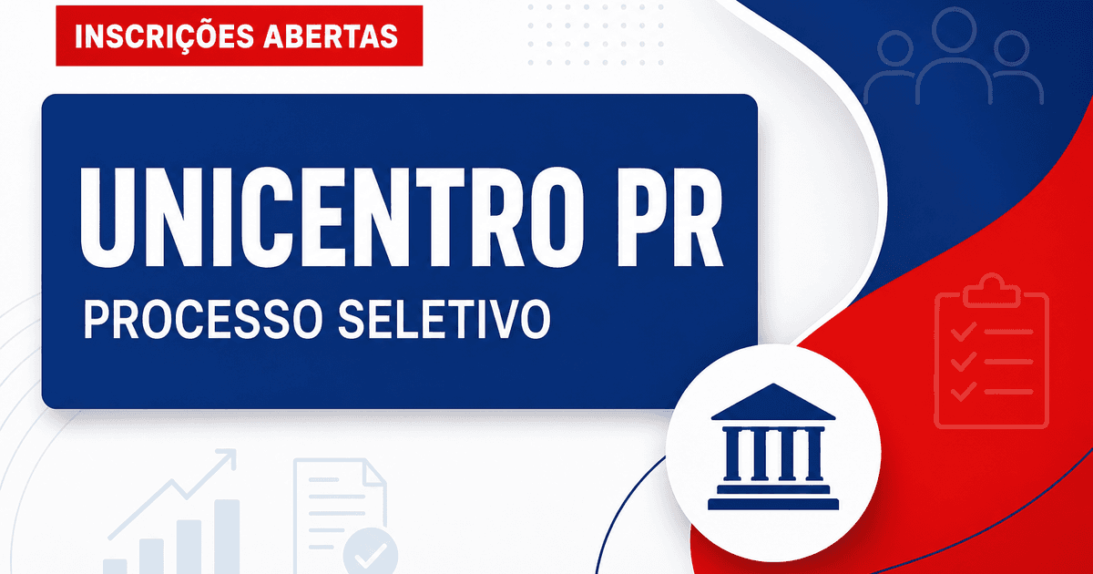 UNICENTRO - PR abre processo seletivo para professores colaboradores - Universidade Estadual do Centro-Oeste