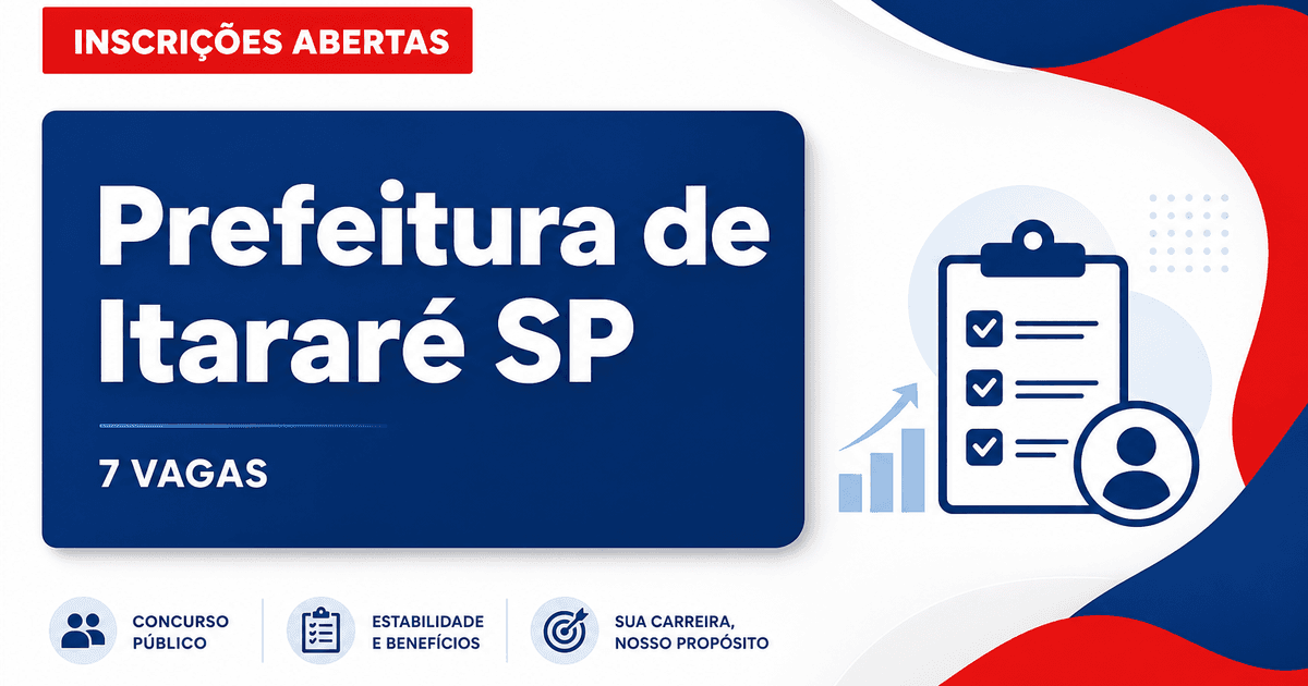 Prefeitura de Itararé: Prefeitura de Itararé - SP abre concurso público para técnicos de enfermagem - Prefeitura de Itararé