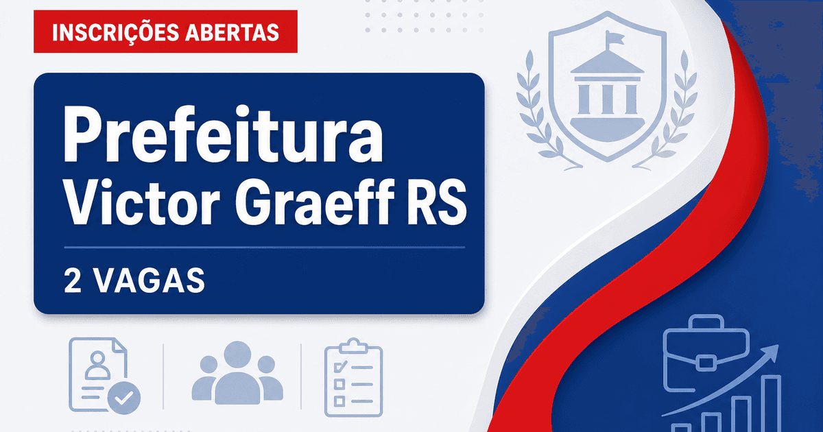Prefeitura de Victor Graeff RS abre processo seletivo com 2 vagas de operário - Prefeitura de Victor Graeff