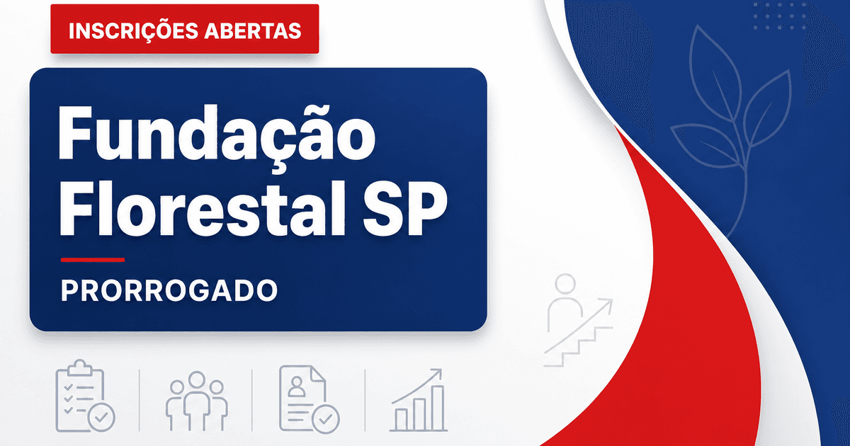 Concurso da Fundação Florestal de SP prorroga inscrições até domingo (19) - Fundação Florestal de SP