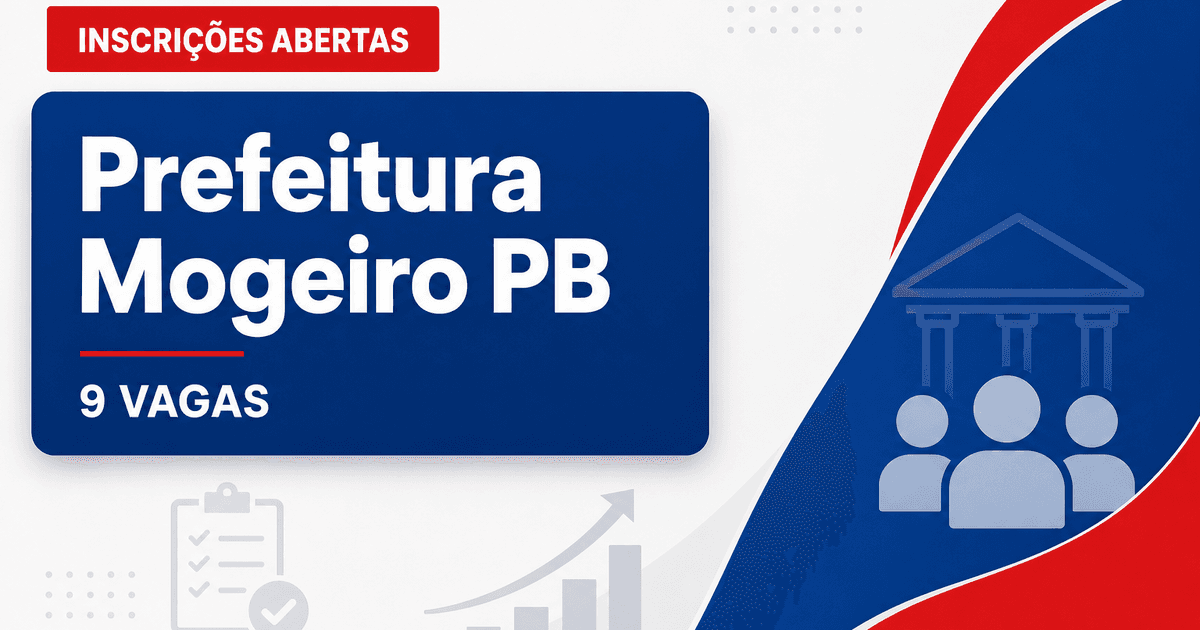 Prefeitura de Mogeiro PB abre processo seletivo com 9 vagas para ACS - Prefeitura de Mogeiro