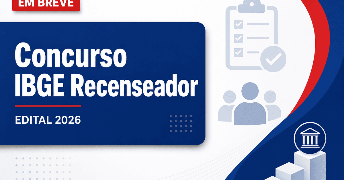 Concurso IBGE deve ter escolha da banca de recenseador em agosto - IBGE deve ter escolha da banca de recenseador em agosto
