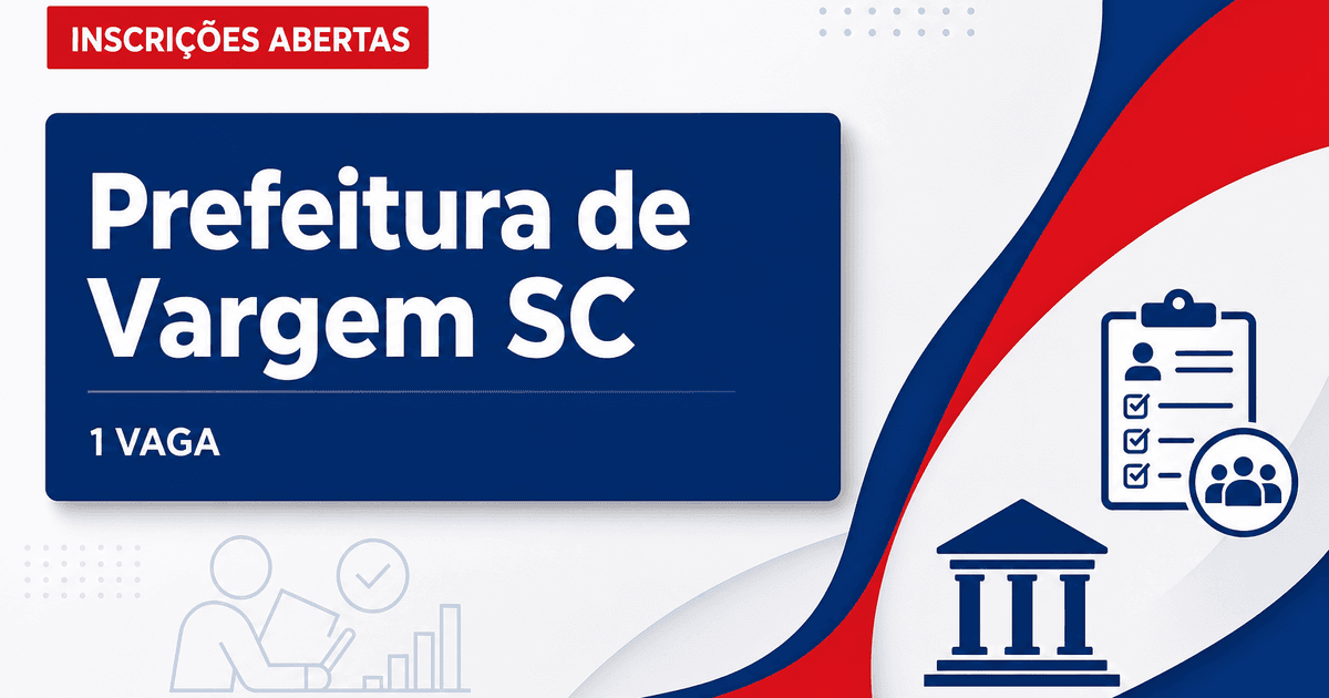 Prefeitura de Vargem SC abre processo seletivo na Educação com 1 vaga - Prefeitura de Vargem