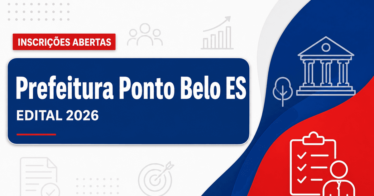 Prefeitura de Ponto Belo - ES abre seleção para Fisioterapeuta, Psicólogo e Médico - Prefeitura de Ponto Belo