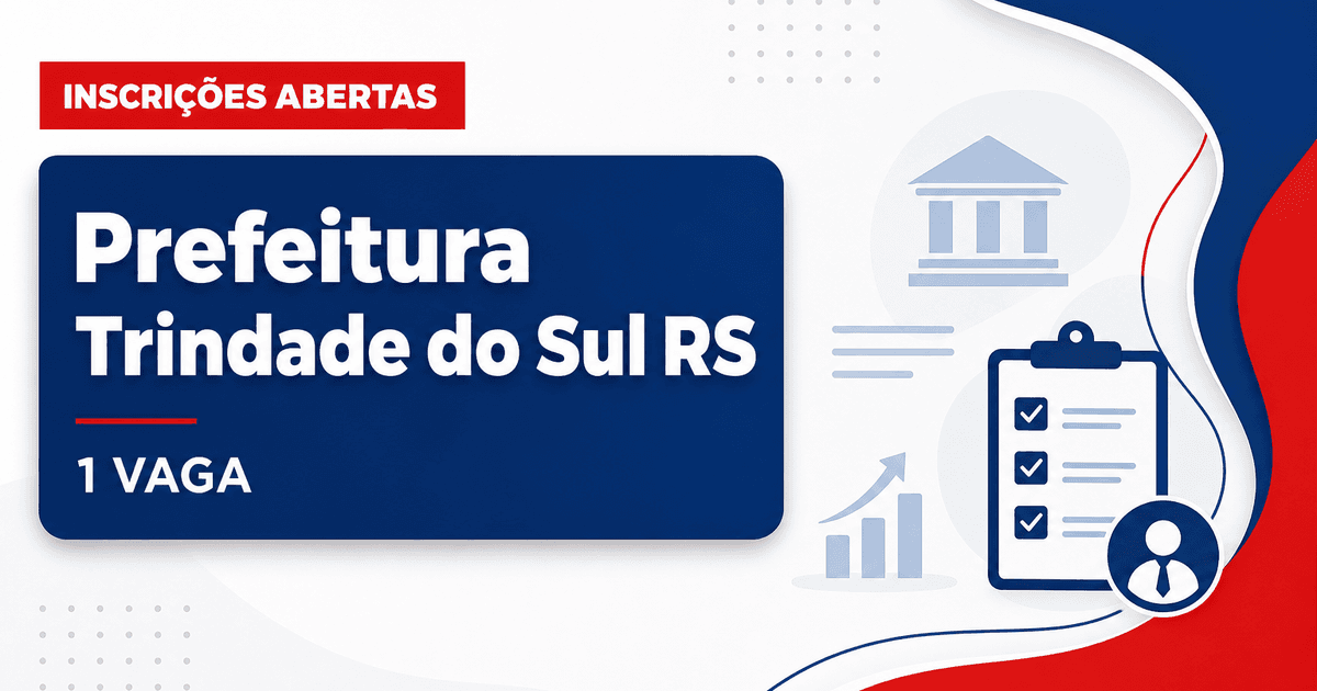 Prefeitura de Trindade do Sul - RS abre vaga para Professor de Educação Física - Prefeitura de Trindade do Sul