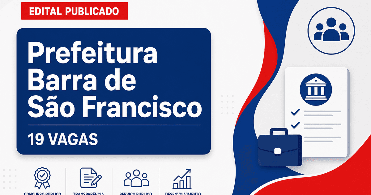 Prefeitura de Barra de São Francisco ES abre processo seletivo com 19 vagas - Prefeitura de Barra de São Francisco