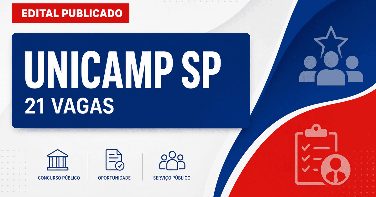UNICAMP - Universidade Estadual de Campinas: UNICAMP - SP publica editais de concurso com salários de até R$ 9.759,85 - Universidade Estadual de Campinas