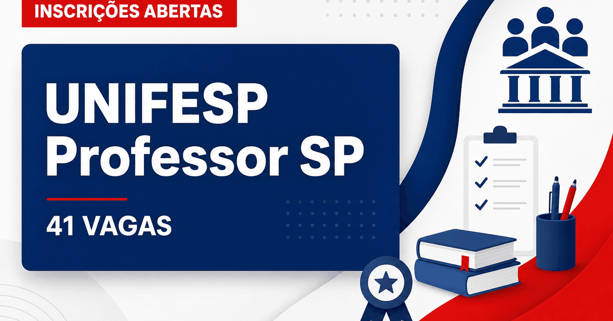 UNIFESP - Universidade Federal de São Paulo: UNIFESP - SP abre concurso com vagas para professores em diversas áreas - Universidade Federal de São Paulo