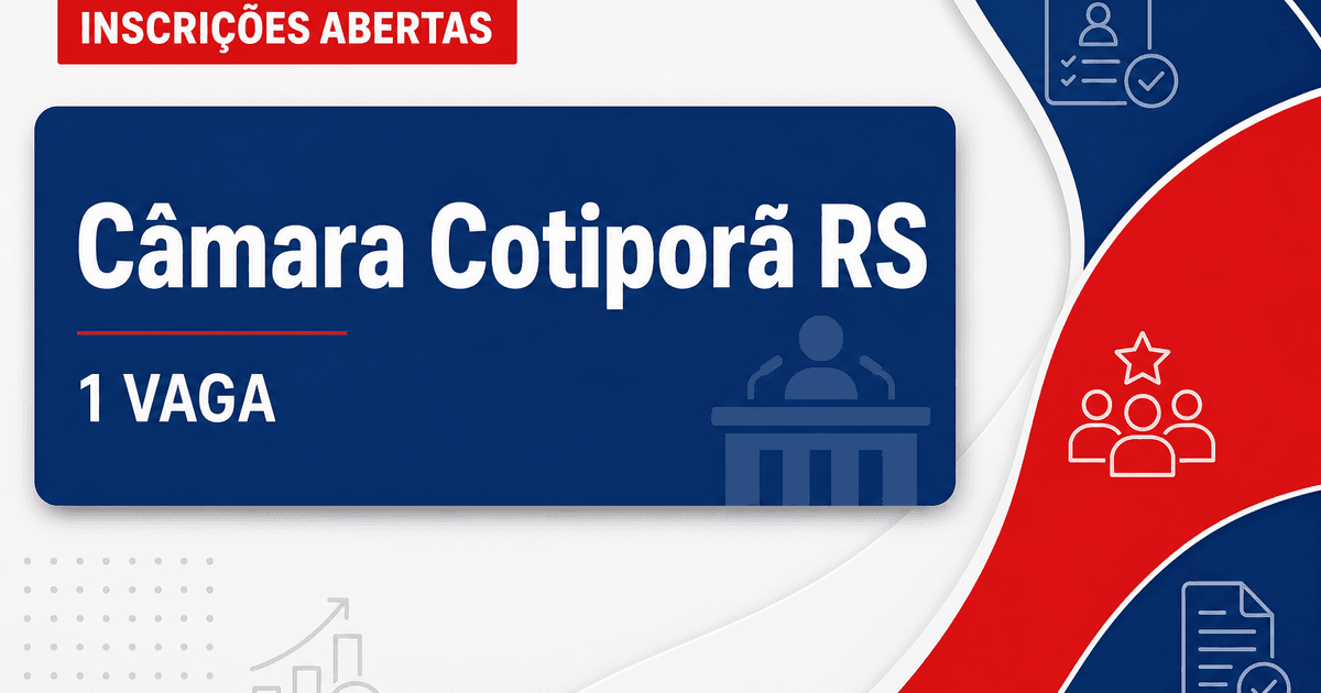 Câmara de Vereadores de Cotiporã: Câmara de Cotiporã - RS abre processo seletivo para o cargo de Secretário - Câmara de Vereadores de Cotiporã