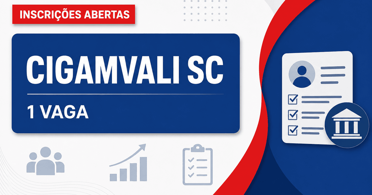 CIGAMVALI - Consórcio Intermunicipal de Gestão Pública do Vale do Itapocu: CIGAMVALI - SC abre vaga em processo seletivo - Consórcio Intermunicipal de Gestão Pública do Vale do Itapocu
