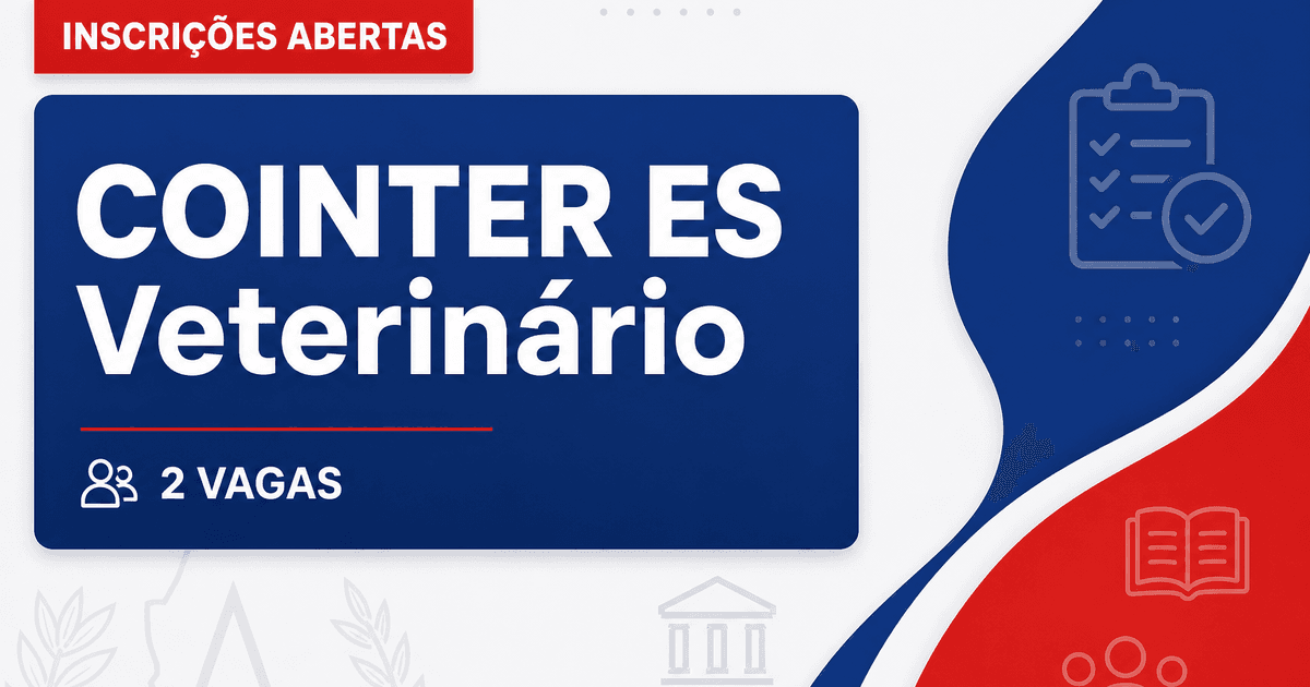 COINTER - Consórcio Público Intermunicipal: COINTER - ES abre processo seletivo para o cargo de Médico Veterinário - Age - COINTER - Consórcio Público Intermunicipal