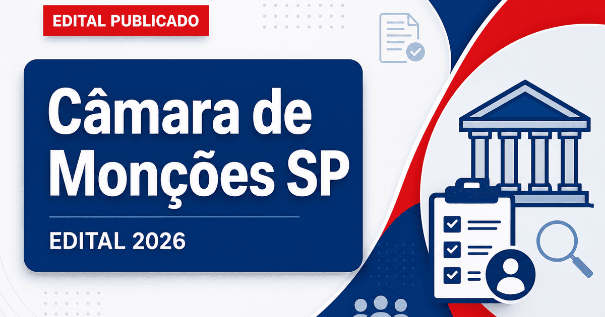 Câmara de Monções - SP abre concurso público para Diretor Geral e Controlador Interno - Câmara de Monções