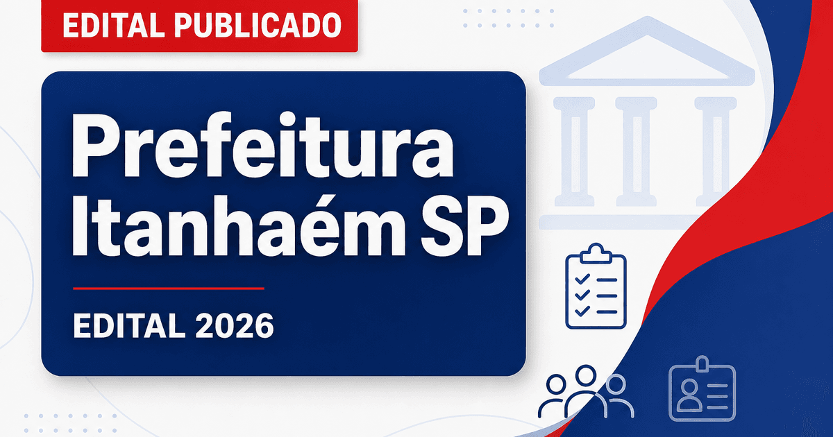 Prefeitura de Itanhaém - SP abre concurso público com vagas para Agente Comunitário de Saúde - Prefeitura de Itanhaém