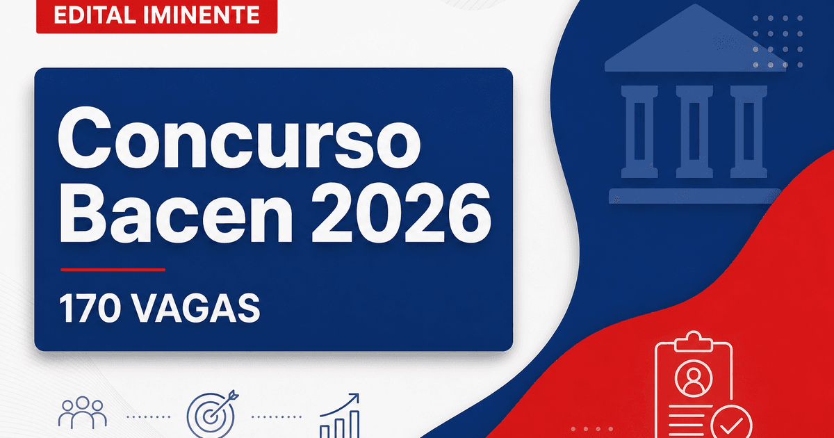 Concurso Bacen: edital para 170 vagas deve ser publicado até janeiro - Bacen: editalra 170 vagas deve ser publicado até janeiro