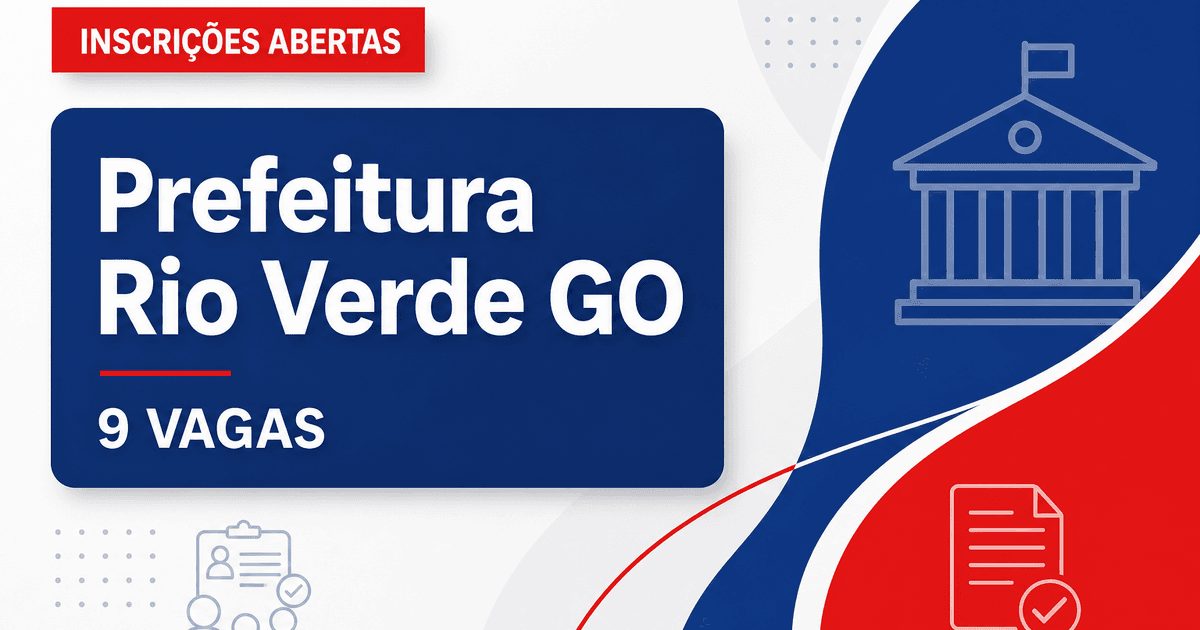 Prefeitura de Rio Verde - Agência Municipal de Mobilidade e Trânsito: Prefeitura de Rio Verde - GO abre seleção para Mon - Prefeitura de Rio Verde