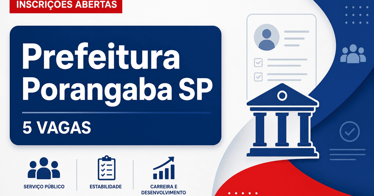 Prefeitura de Porangaba: Prefeitura de Porangaba - SP abre concursos com salários de até R$ 9.128,42 - Prefeitura de Porangaba