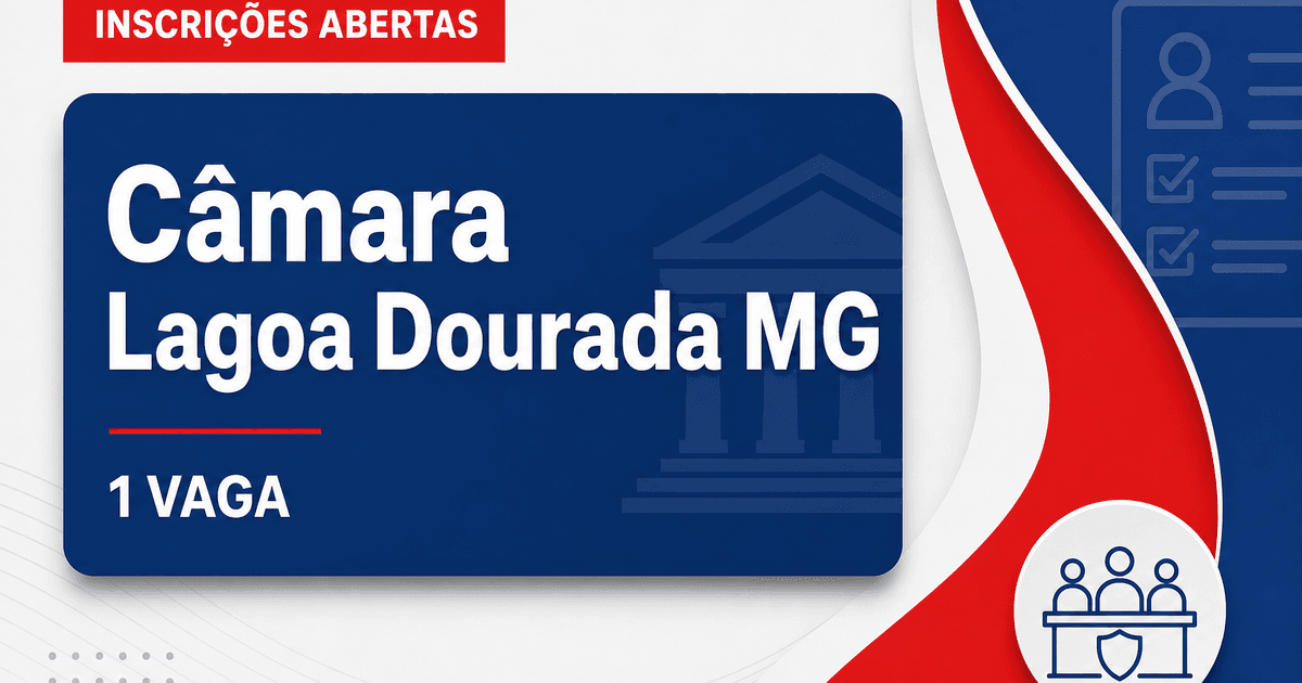 Câmara de Lagoa Dourada: Câmara de Lagoa Dourada - MG abre concurso para Agente de Serviços - Câmara de Lagoa Dourada