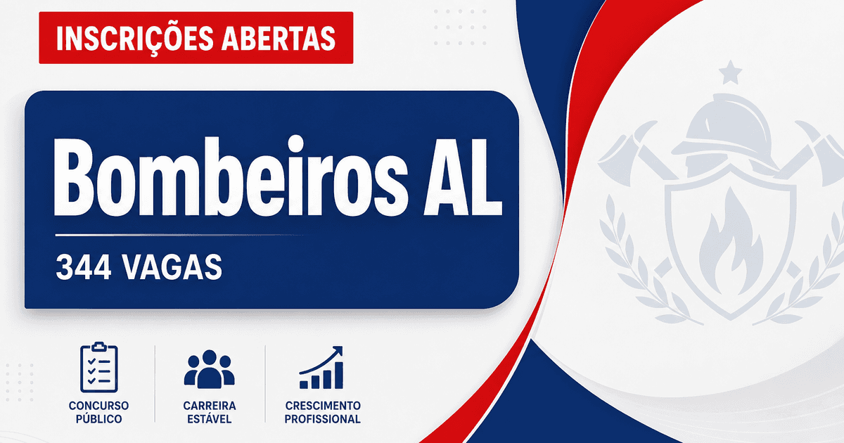 Concurso dos Bombeiros AL: últimas horas de inscrição para 344 vagas - Corpo de Bombeiros