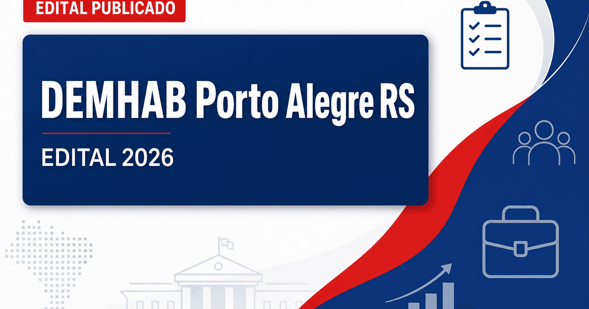 Concurso do DEMHAB de Porto Alegre (RS) abre vagas para níveis médio e superior - DEMHAB