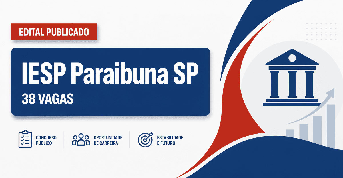 Processo seletivo IESP Paraibuna SP oferta 38 vagas para Pronto-Socorro - Instituto de Ensino e Pesquisa Paraibuna