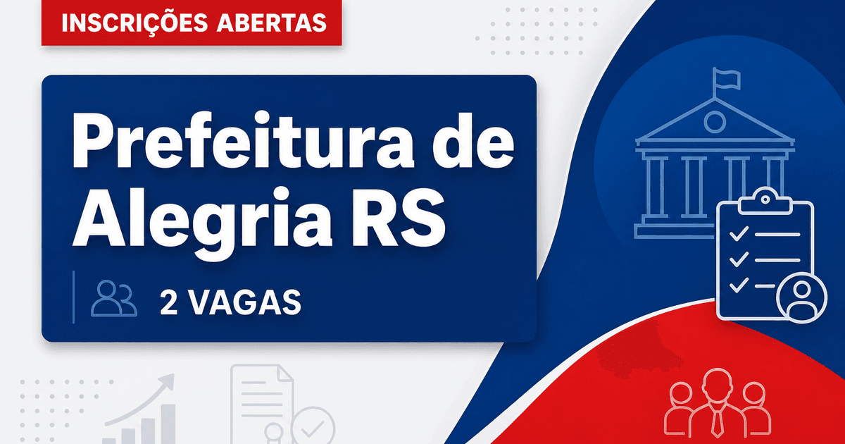 Prefeitura de Alegria RS abre processo seletivo com 2 vagas para tratorista agrícola - Prefeitura de Alegria
