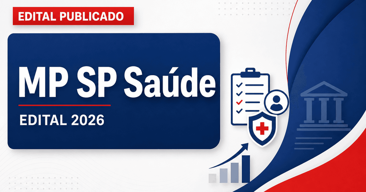 Concurso do MP SP: publicado edital para analista na área da saúde - Ministério Público de São Paulo