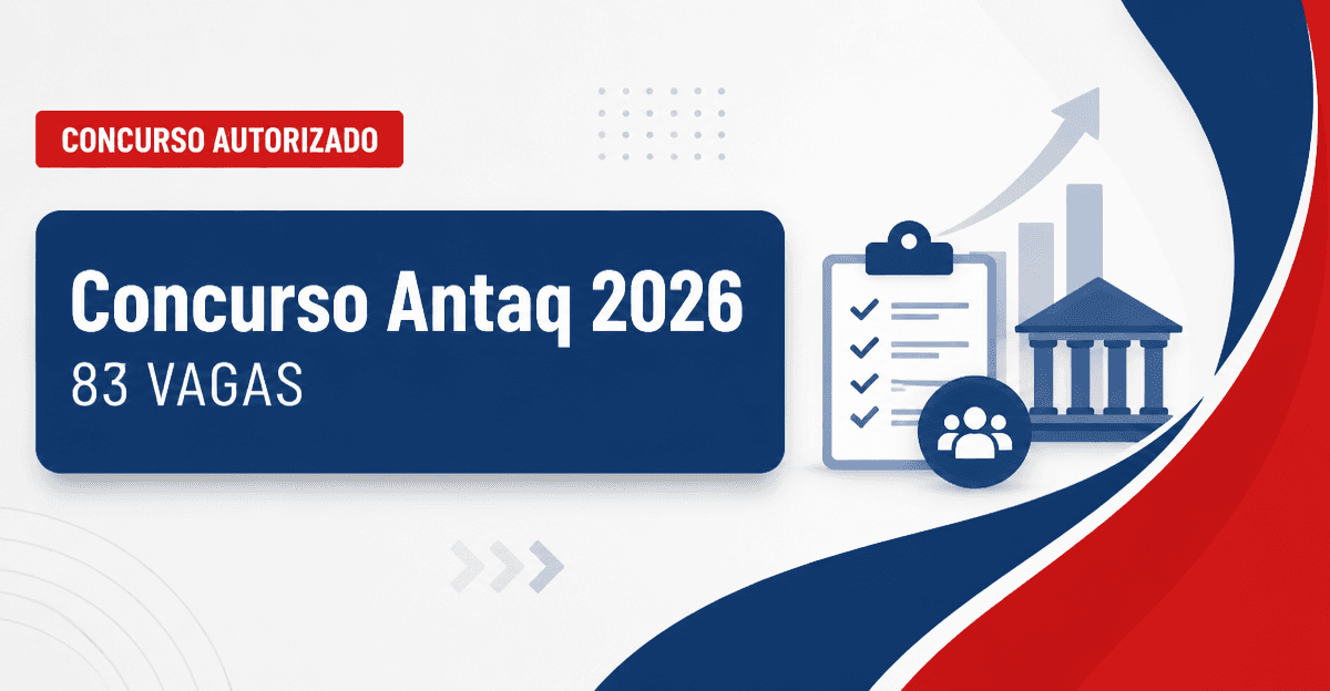 Concurso Antaq: agência pede autorização para edital com 83 vagas - Antaq: agência pede autorizaçãora edital com 83 vagas