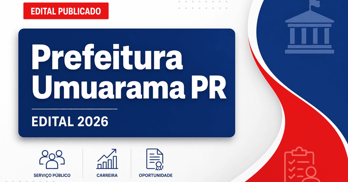 Prefeitura de Umuarama - PR abre concurso público para Agente da Autoridade de Trânsito - Prefeitura de Umuarama