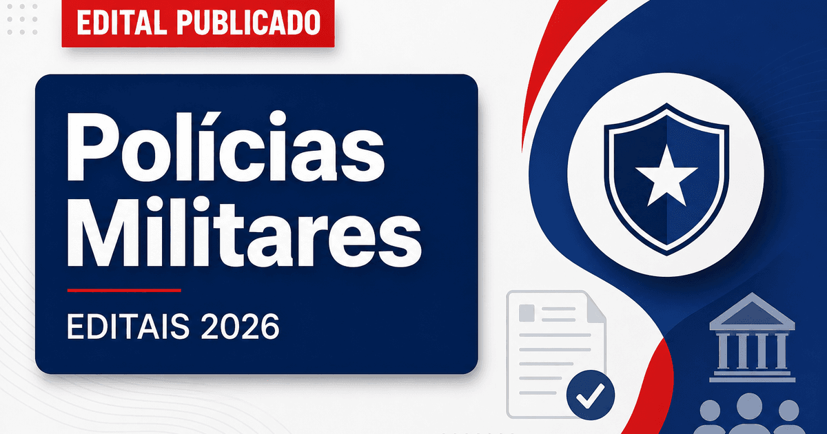 Concursos Polícias Militares: veja os editais do 2º semestre - s Polícias Militares: veja os editais do 2º semestre