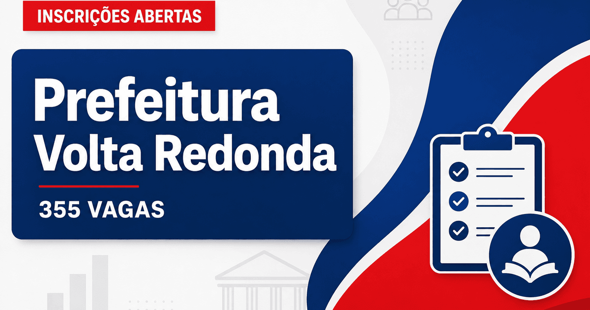 Prefeitura de Volta Redonda - Secretaria Municipal de Saúde: Prefeitura de Volta Redonda - RJ abre concurso público para - Prefeitura de Volta Redonda
