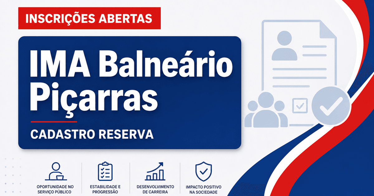 Instituto do Meio Ambiente de Balneário Piçarras SC abre concurso para cadastro de reserva - Instituto do Meio Ambiente de Balneário Piçarras