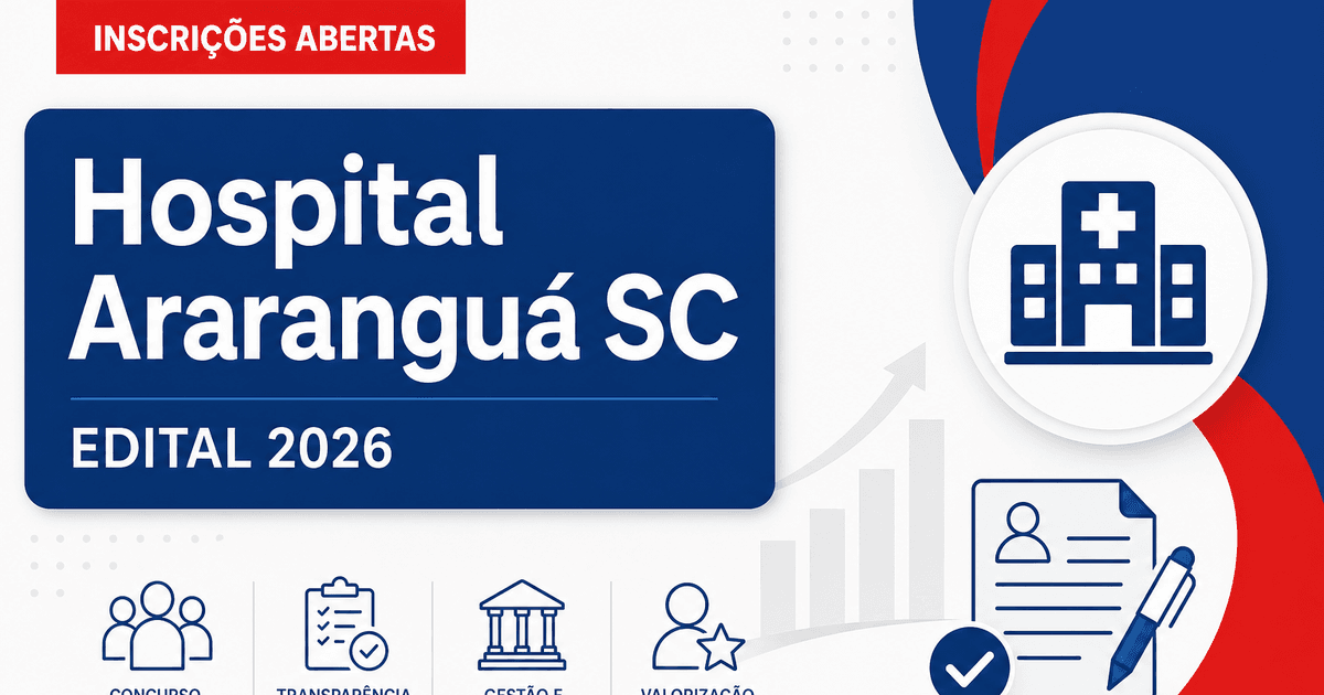 Hospital Regional de Araranguá - SC abre processo seletivo para técnico de enfermagem - Hospital Regional de Araranguá