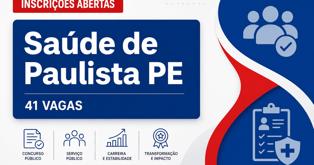 Secretaria Municipal de Saúde de Paulista: Secretaria de Saúde de Paulista - PE abre processo seletivo com salários até - Secretaria Municipal de Saúde de Paulista
