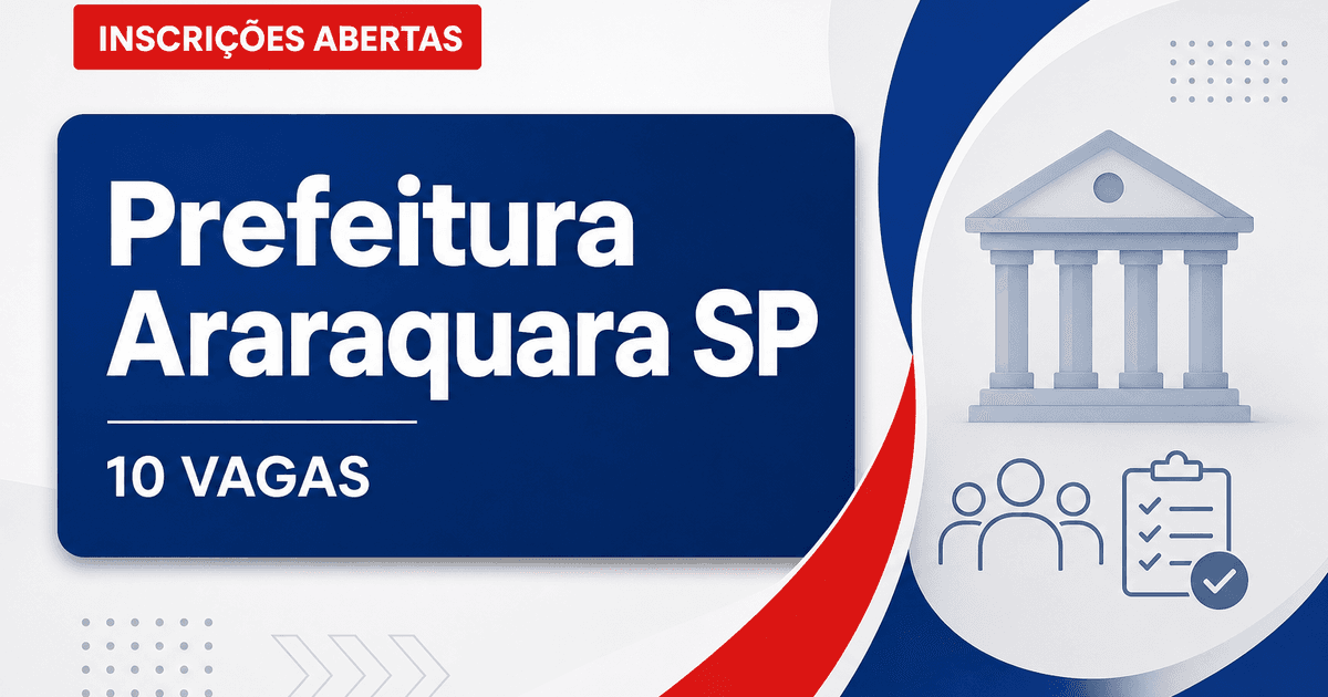 Prefeitura de Araraquara SP abre processo seletivo para educador infantil com 10 vagas - Prefeitura de Araraquara