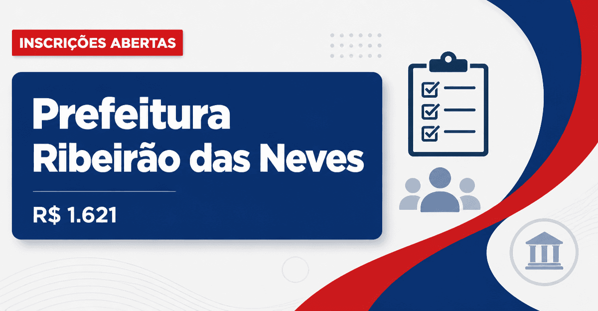 Prefeitura de Ribeirão das Neves: Prefeitura de Ribeirão das Neves - MG abre processo seletivo para Entrevistador Social - Prefeitura de Ribeirão das Neves