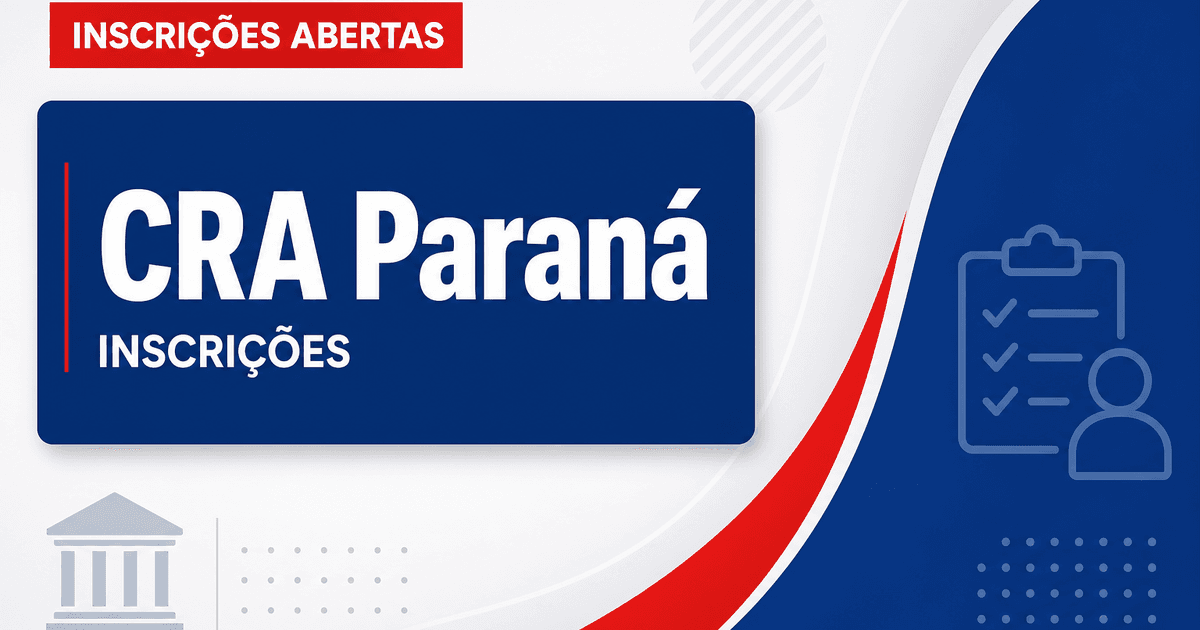 CRA - PR prorroga inscrições de concurso público com vagas imediatas e cadastro de reserva prorrogado - Conselho Regional de Administração