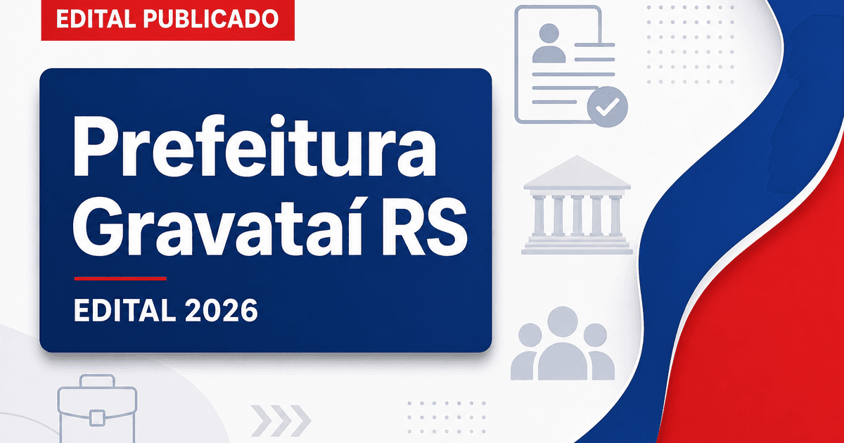 Prefeitura de Gravataí RS abre processo seletivo cadastro de reserva educação - Prefeitura de Gravataí