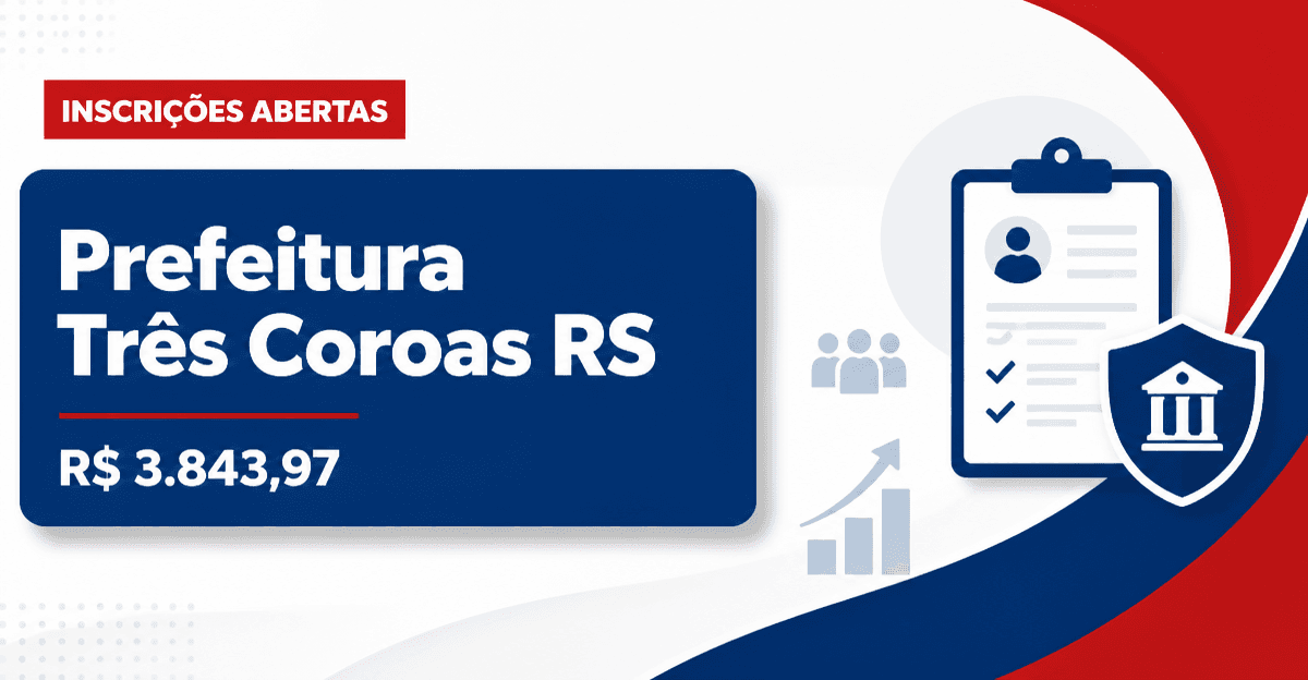Prefeitura de Três Coroas: Prefeitura de Três Coroas - RS abre seleções para Médico-Veterinário e Operário - Prefeitura de Três Coroas