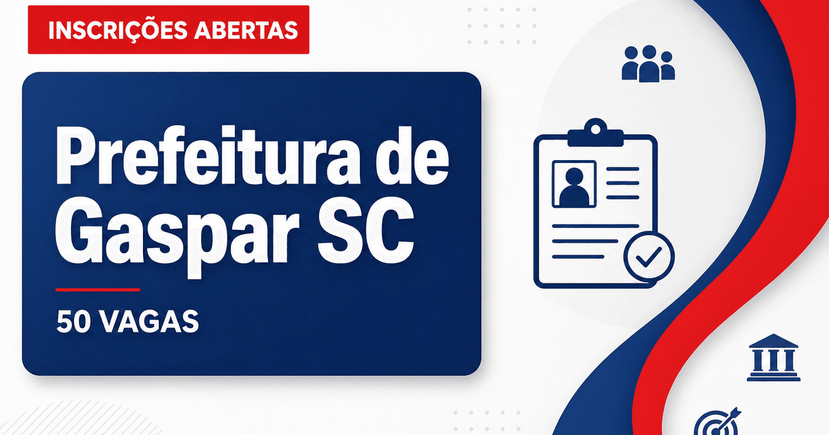 Prefeitura de Gaspar: Prefeitura de Gaspar - SC abre vagas em processo seletivo para agentes comunitários de saúde - Prefeitura de Gaspar