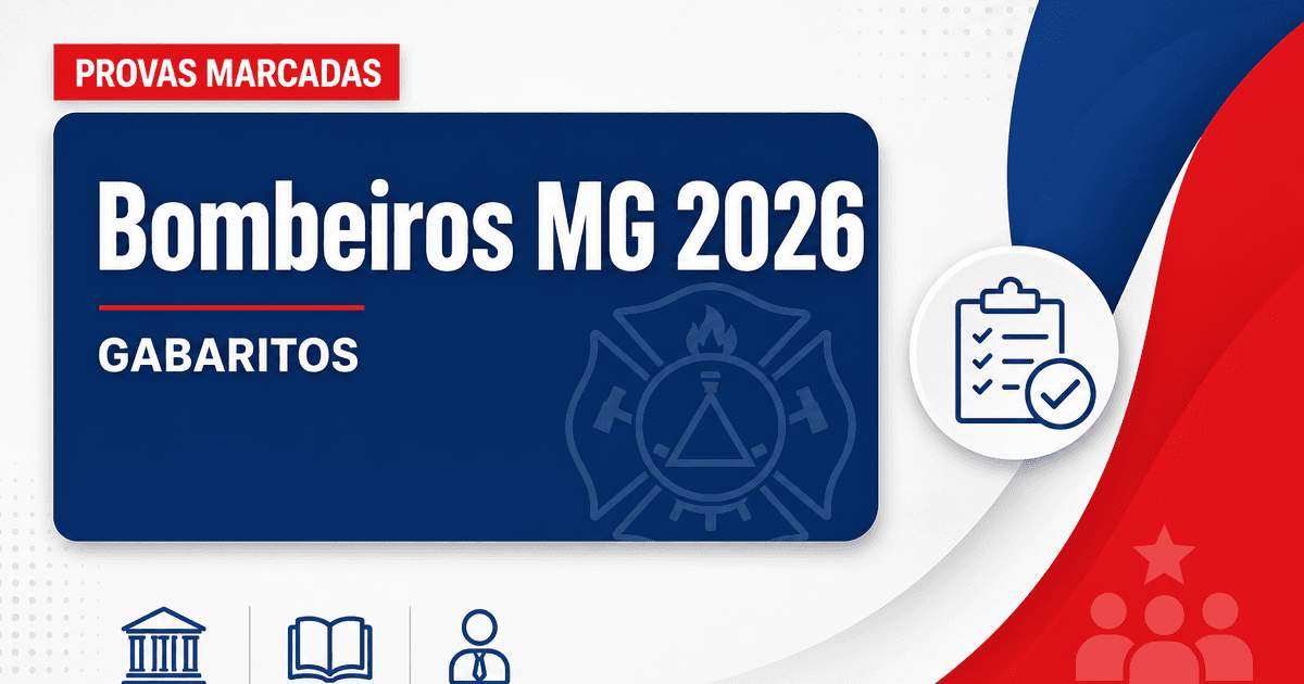 Concurso Bombeiros MG: confira quando saem os gabaritos - Corpo de Bombeiros