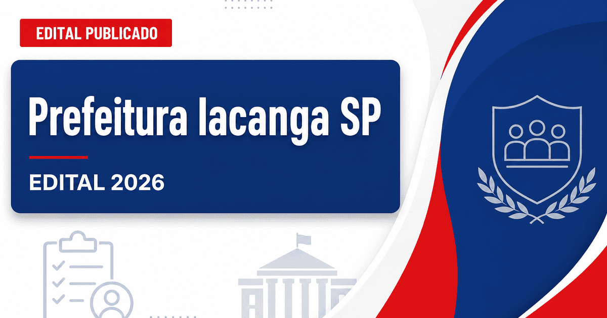 Prefeitura de Iacanga - SP abre concurso público com vagas para médico veterinário e auxiliar de médico veterinário - Prefeitura de Iacanga