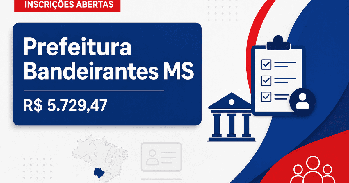 Prefeitura de Bandeirantes: Prefeitura de Bandeirantes - MS abre seleção para Assistente Social e Psicólogo - Prefeitura de Bandeirantes