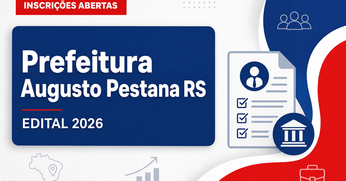 Prefeitura de Augusto Pestana - RS abre processo seletivo para Professor de Geografia - Prefeitura de Augusto Pestana