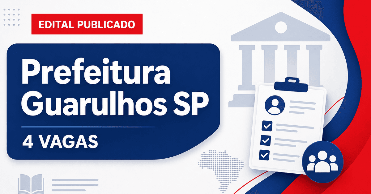 Concurso Prefeitura de Guarulhos SP abre 4 vagas para guarda-vidas - Prefeitura de Guarulhos