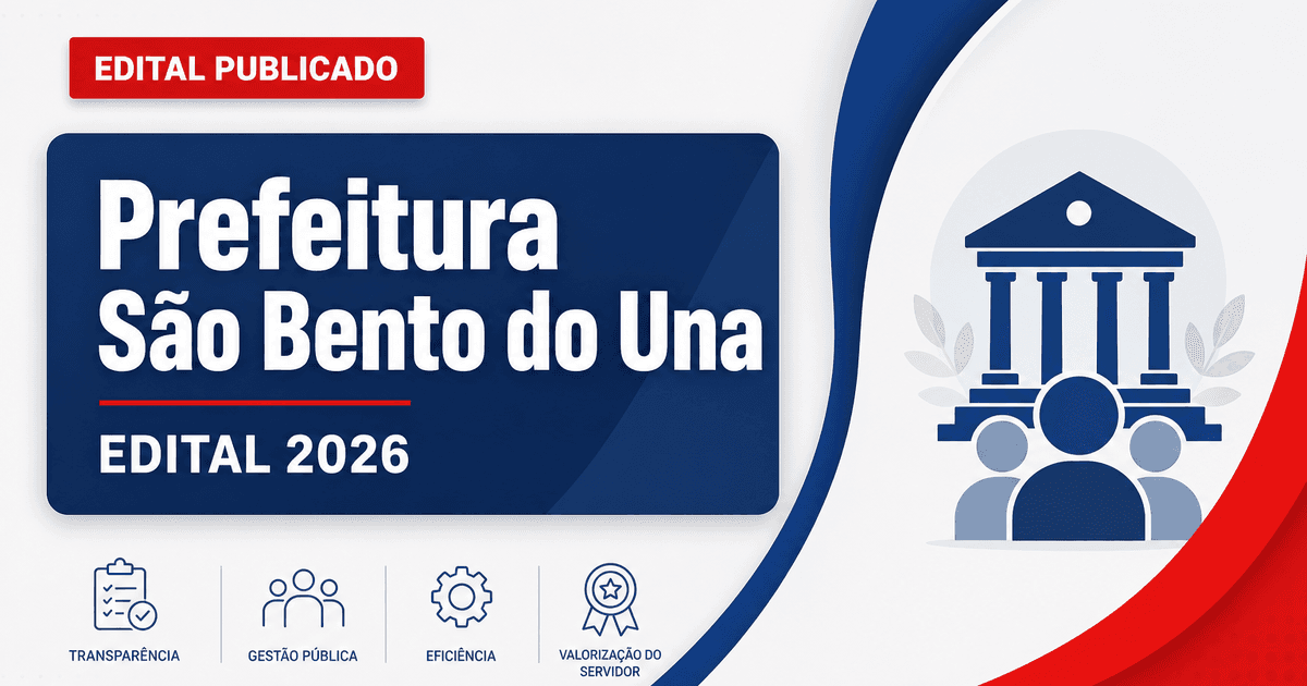 Secretaria de Educação de São Bento do Una - PE retifica edital de concurso com vagas para professores - Secretaria de Educação de São Bento do Una