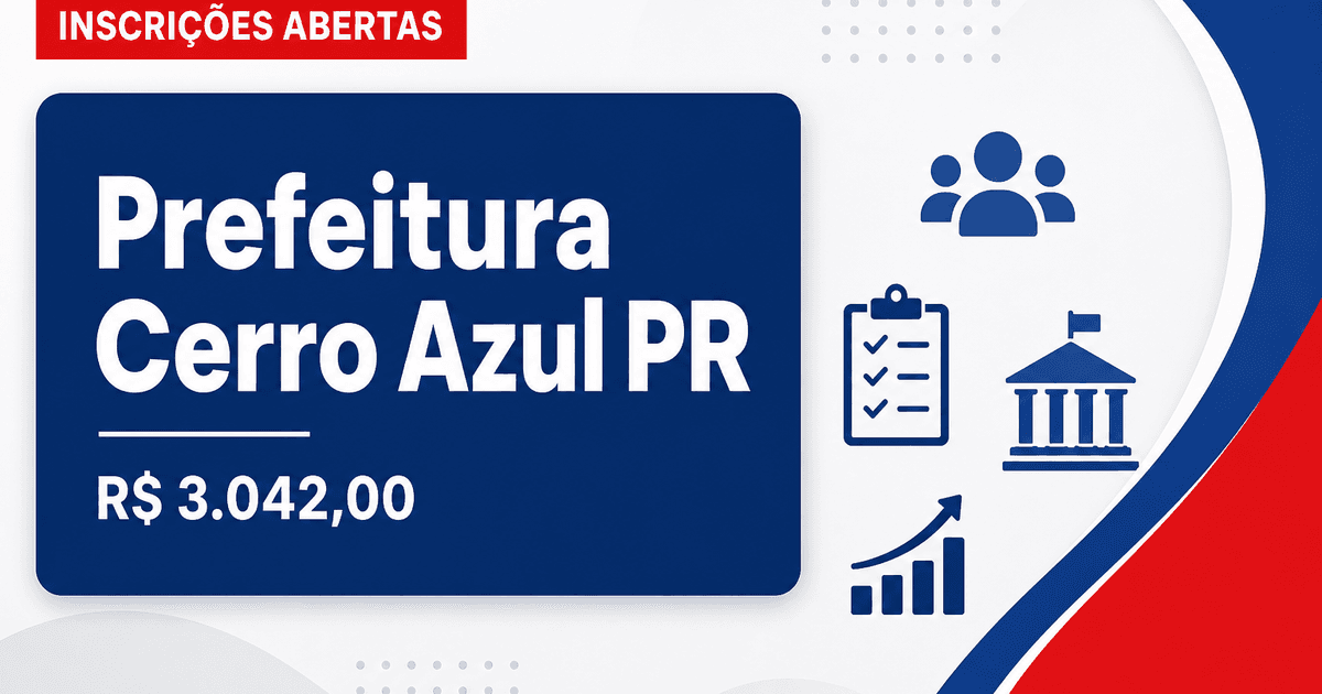 Prefeitura de Cerro Azul: Prefeitura de Cerro Azul - PR abre processo seletivo para professores - Prefeitura de Cerro Azul