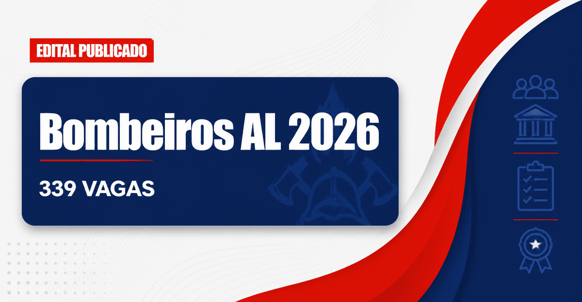 Concurso Corpo de Bombeiros Militar de Alagoas oferece 339 vagas imediatas - Corpo de Bombeiros Militar de Alagoas